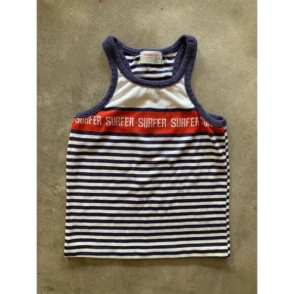 Vintage 80's Surfer Tank Top size 7 Healthtex - Picture 1 of 2